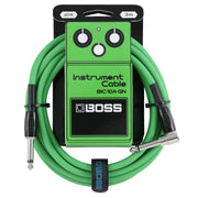 Boss - 10' Green Right-Angle Instrument Cable #BIC-10A-GN