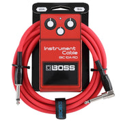 Boss - 10' Red Right-Angle Instrument Cable #BIC-10A-RD