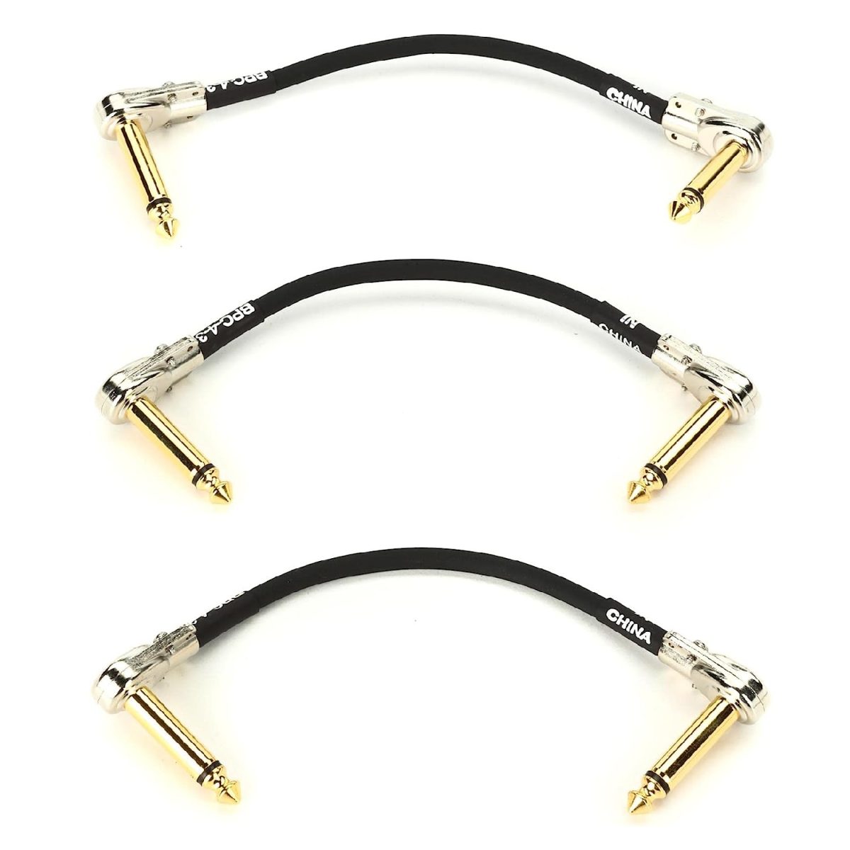 Boss - BPC43 - 3-pack 4'' Patch Cables