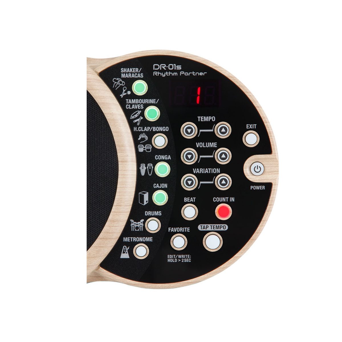 Boss - DR-01S - Rhythm Partner Controls