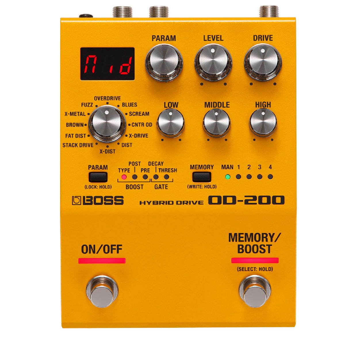 Boss OD200 Hybrid Drive top