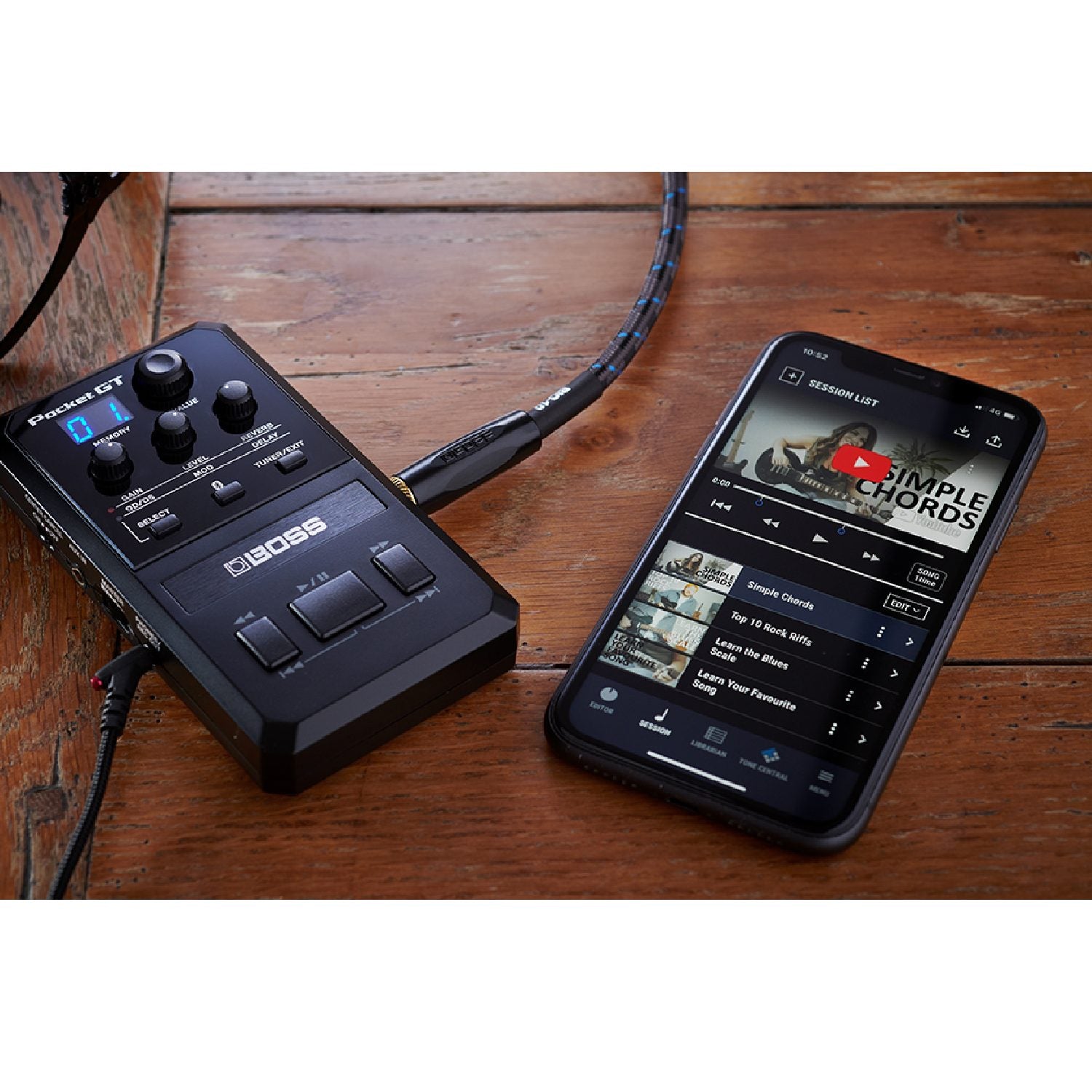 Boss POCKETGT with phone