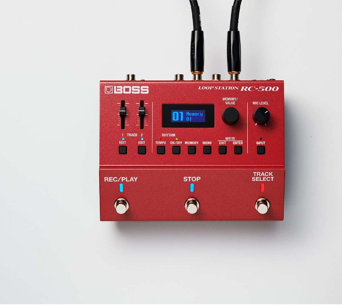 Boss RC-500 Loop Station connected