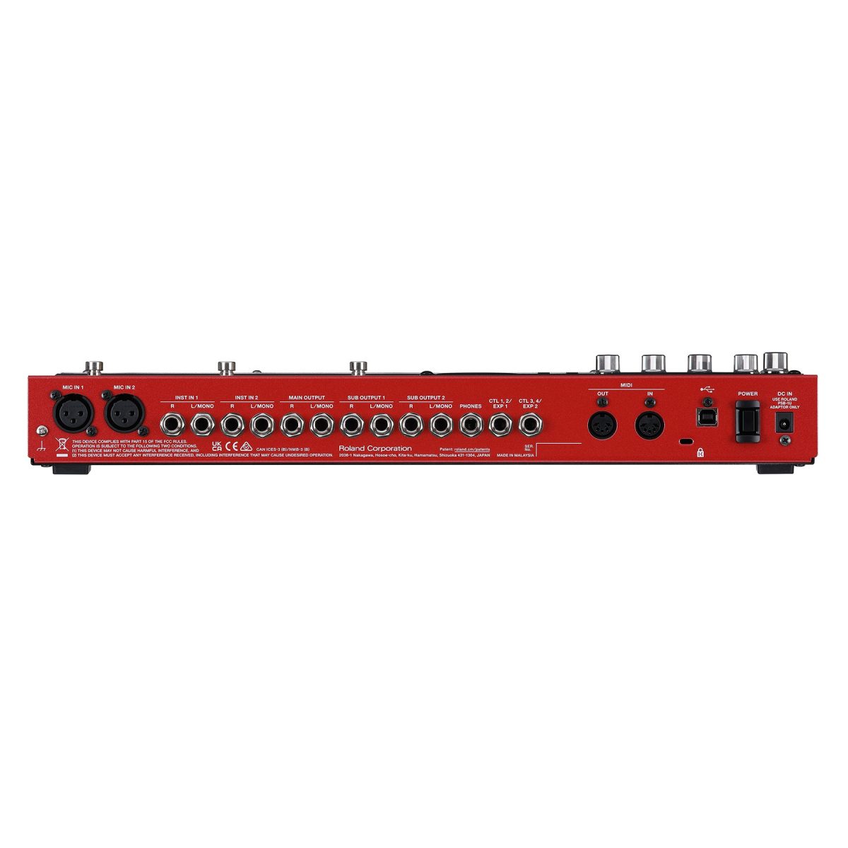 Boss RC600 - Loop Station back