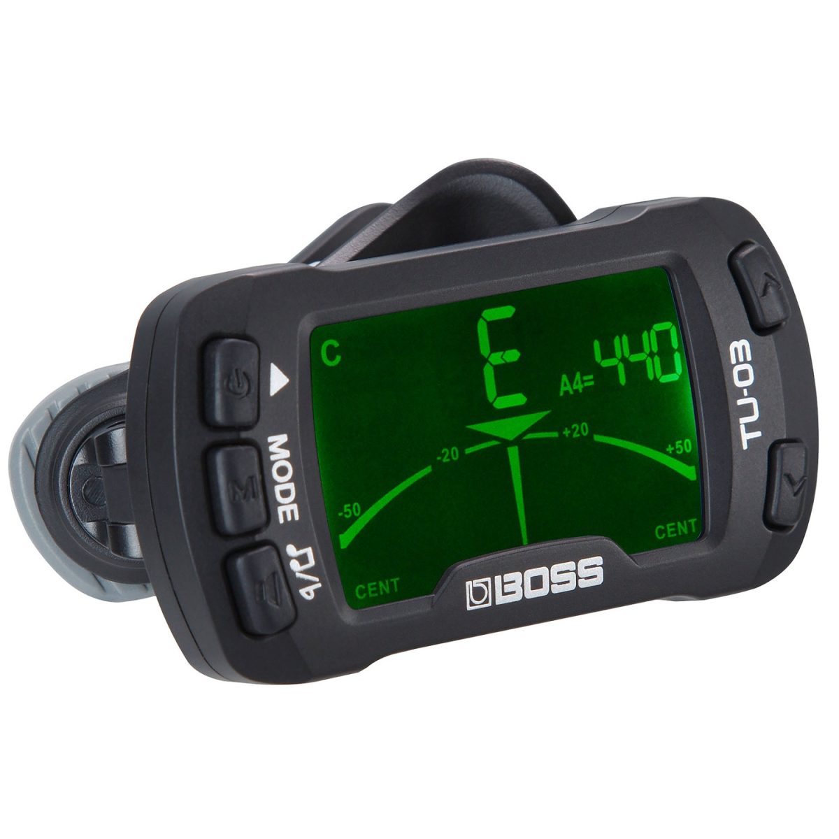 Boss - TU-03 Clip-On Tuner & Metronome Side
