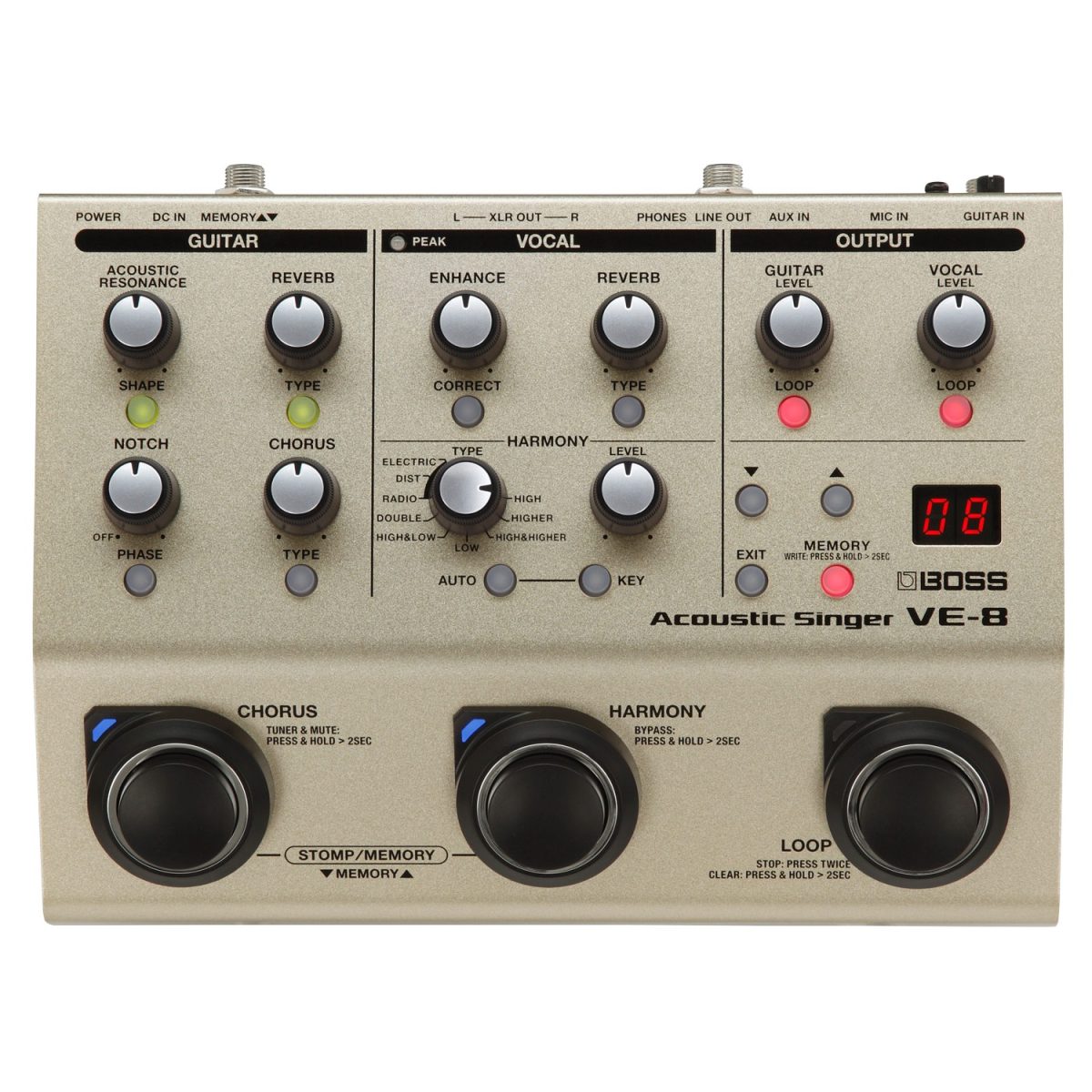 Boss - VE-8 Acoustic Singer