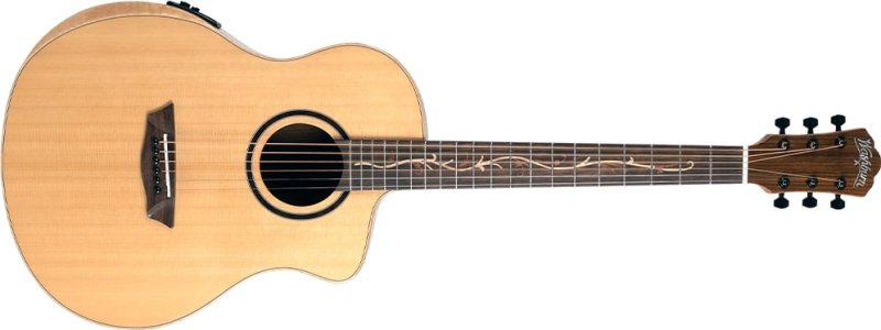Washburn - Bella Tono Suprema Acoustic / Electric Guitar, Natural Gloss #BTSC40SCE