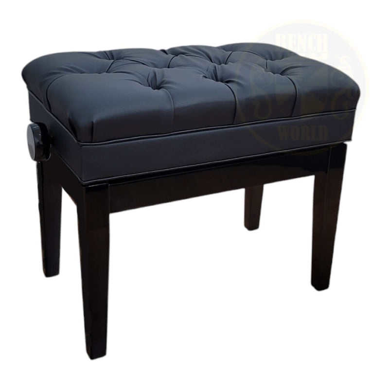 Benchworld – MINUET 1C PE Banc de piano réglable en ébène poli