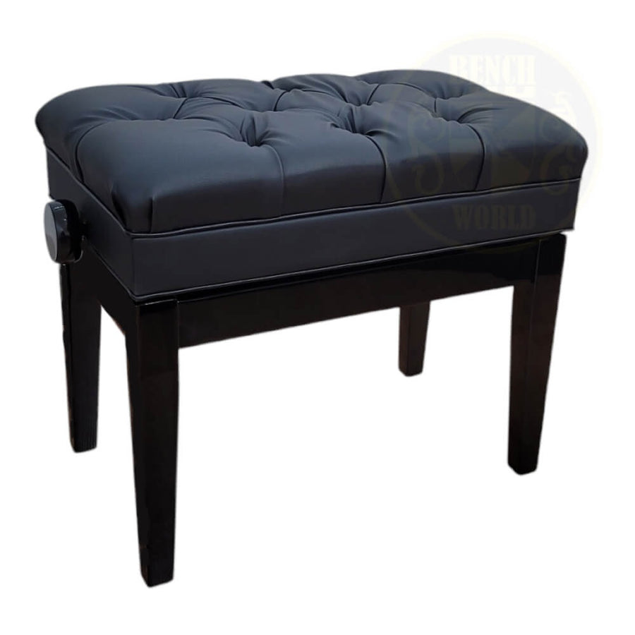 Benchworld – MINUET 1C PE Banc de piano réglable en ébène poli
