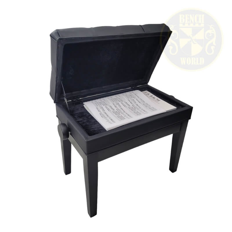 Benchworld - MINUET 1C SE Adjustable Piano Bench in Satin Ebony