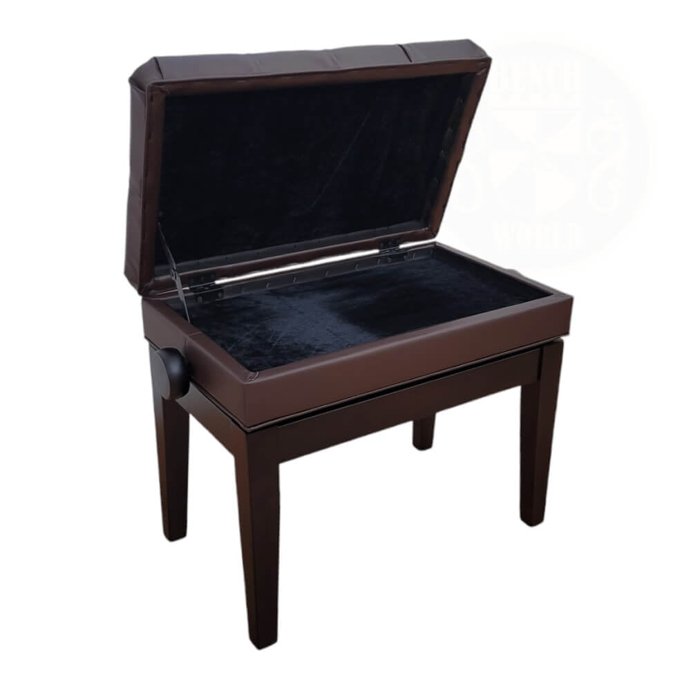 Benchworld - MINUET 1C SRW Adjustable Piano Bench in Satin Rosewood