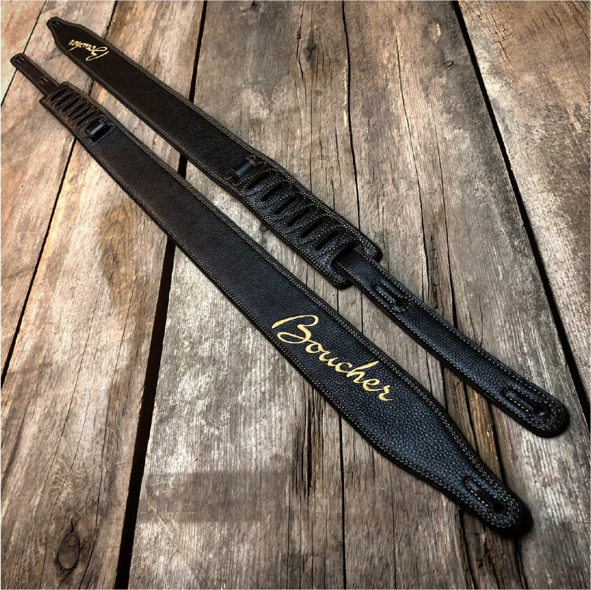 Boucher - 17SSEBLK - Black Deluxe Leather