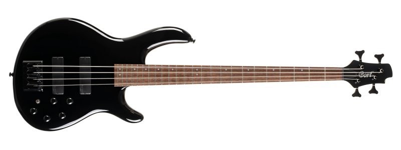 Cort - C4 Deluxe Artisan Series 4-String Electric Bass, Black #C4-DELUXE-BK