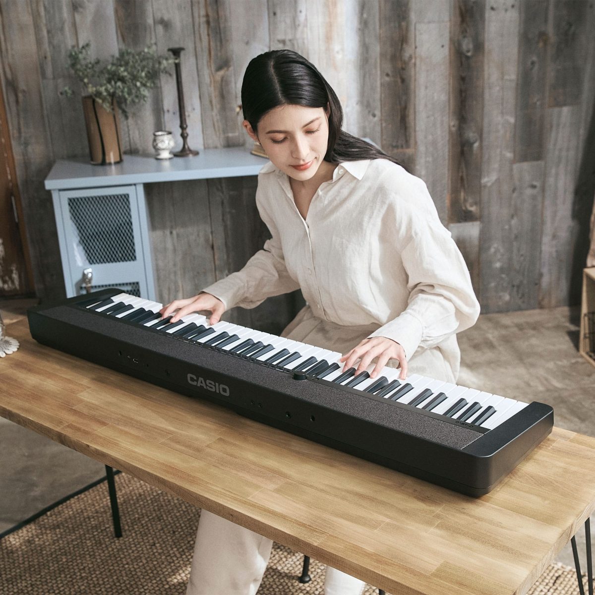 Casio - CT-S1-76BK Casiotone Portable Keyboard 76 keys - Black