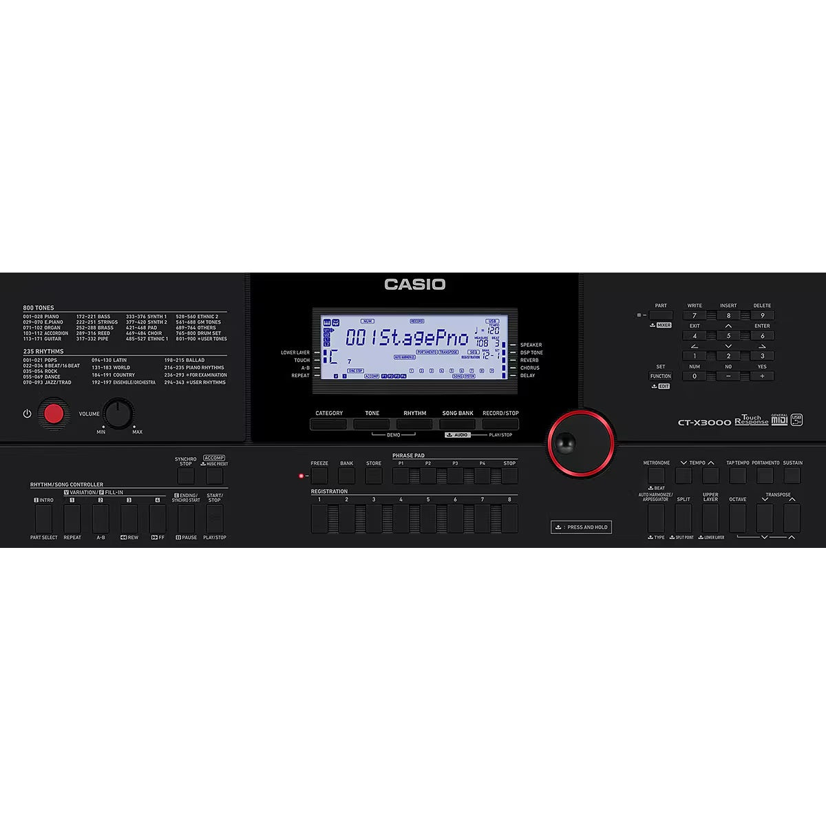 Casio - CT-X3000 61 Keys Portable Keyboard