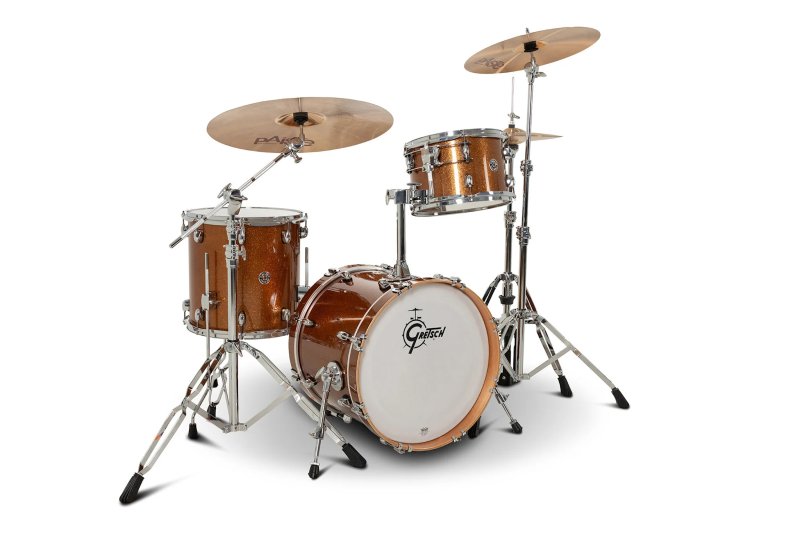 Gretsch - 4-Piece Mahogany Drum Shell Pack with 18" Bass Drum, Bronze Sparkle #CC2-J483-BS