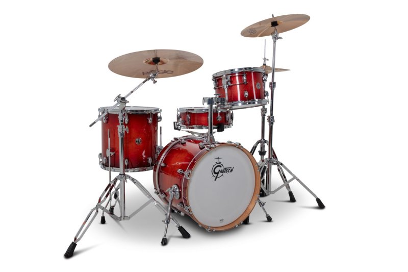 Gretsch - 4-Piece Mahogany Drum Shell Pack with 18" Bass Drum, Gloss Crimson Burst #CC2-J484-GCB