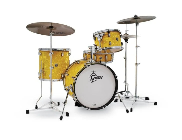 Gretsch - Catalina Club Jazz 4-piece Shell Pack, Yellow Satin Flame #CC2-J484-YSF