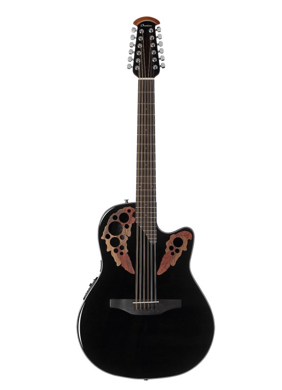 Ovation - Celebrity Elite Series 12-String Acoustic/Electric Guitar (Black) #CE4412-5