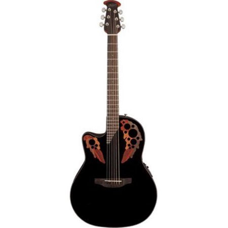 Ovation - Celebrity Elite Series Acoustic/Electric Guitar (Left-Handed, Black) #CE44L-5