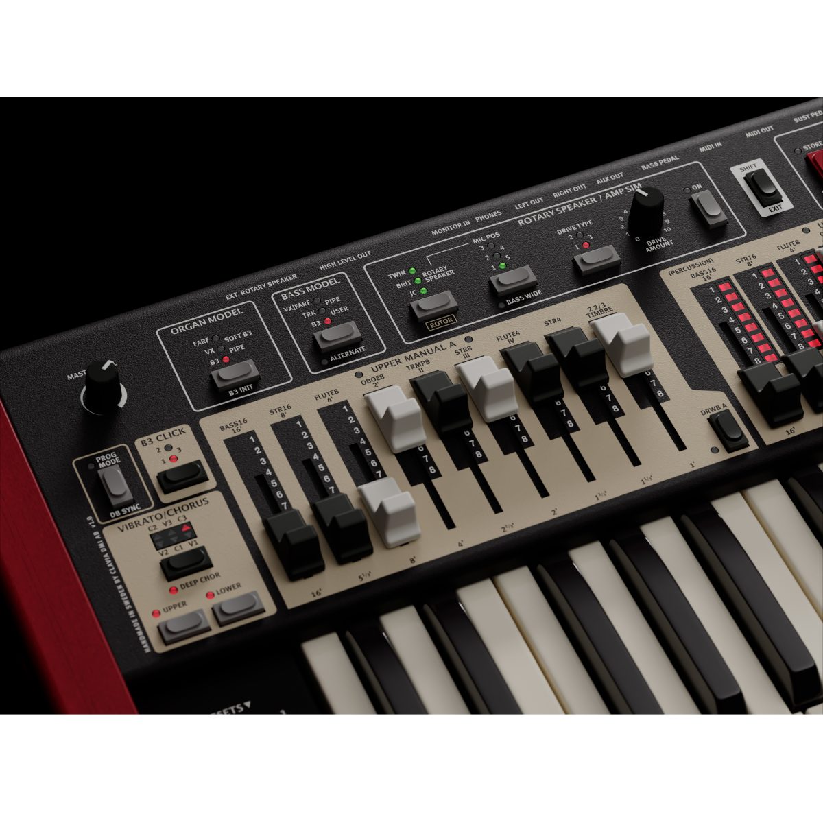 Nord - Organ 3 Double 61 Triple Sensor Semi Weighted Waterfall Keyboard