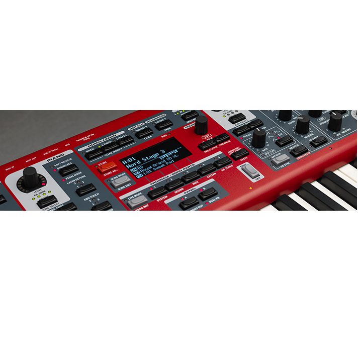 Clavia Nord Stage 3 HP76 screen