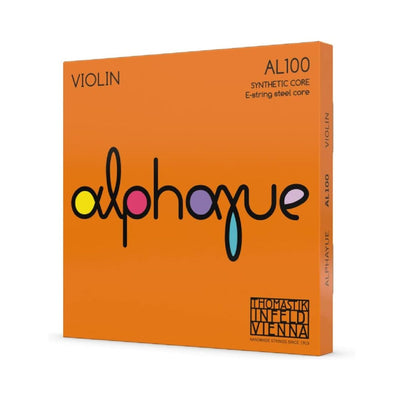 Thomastik-Infeld – Cordes pour violon 4/4 Alphayue à âme synthétique (Corde E en acier au carbone) – AL100