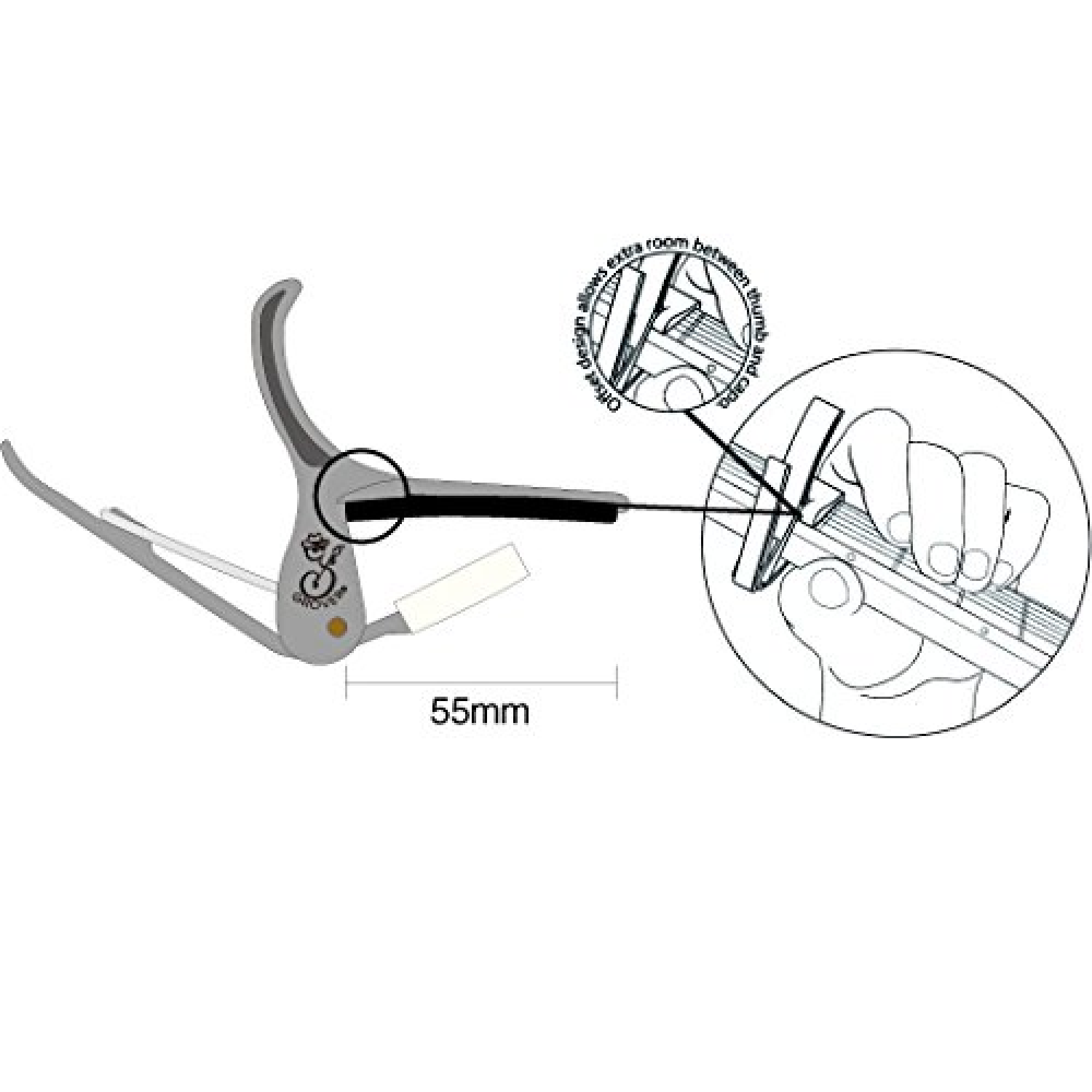 Grover Ultra Capo - GP750 design