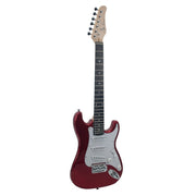 Jay Turser - JT-34-MRD 3/4 Size S-Style Lightweight Electric Guitar - Metallic Red