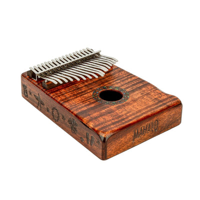 Mahalo – Kalimba 17 touches – Photo Flame Koa #MKA17KA