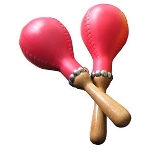 Mano Percussion - Maracas rouge en plastique #MP-MA-RD
