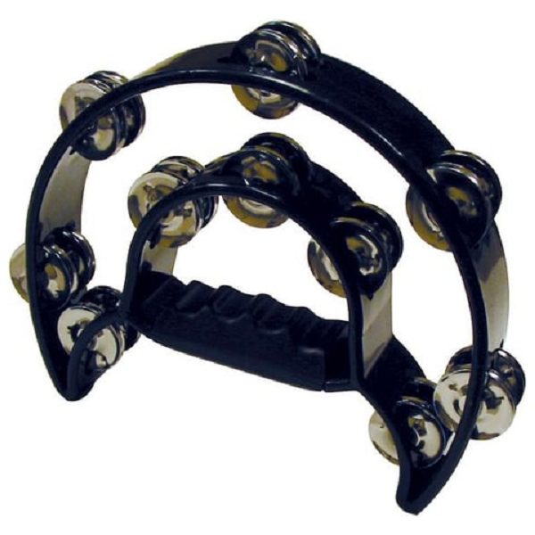 Mano Percussion Black Tambourine MPTDC
