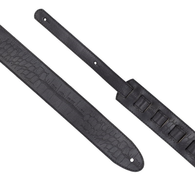 Profile - 2.25" Black Leather Strap with Hot Press Design #PGS-EBL-6000-BK