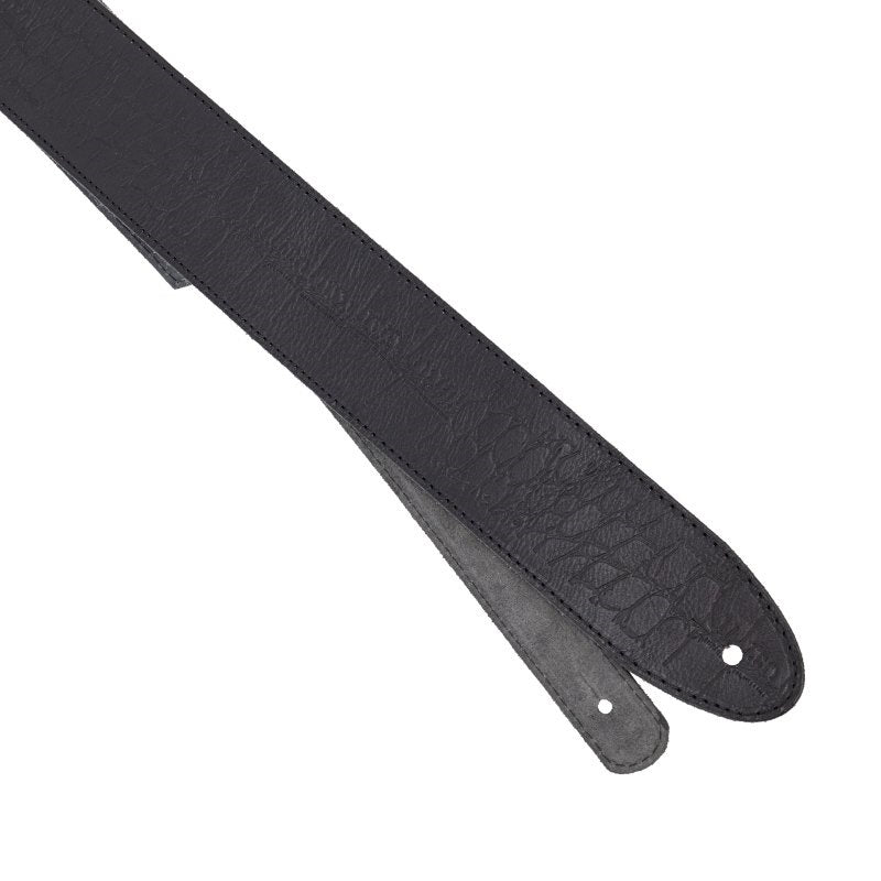 Profile - 2.25" Black Leather Strap with Hot Press Design #PGS-EBL-6000-BK