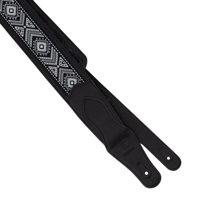 Profile - 2.5" Black and White Leather Strap with Arrow Pattern #PGS-GL-6200-BKWH