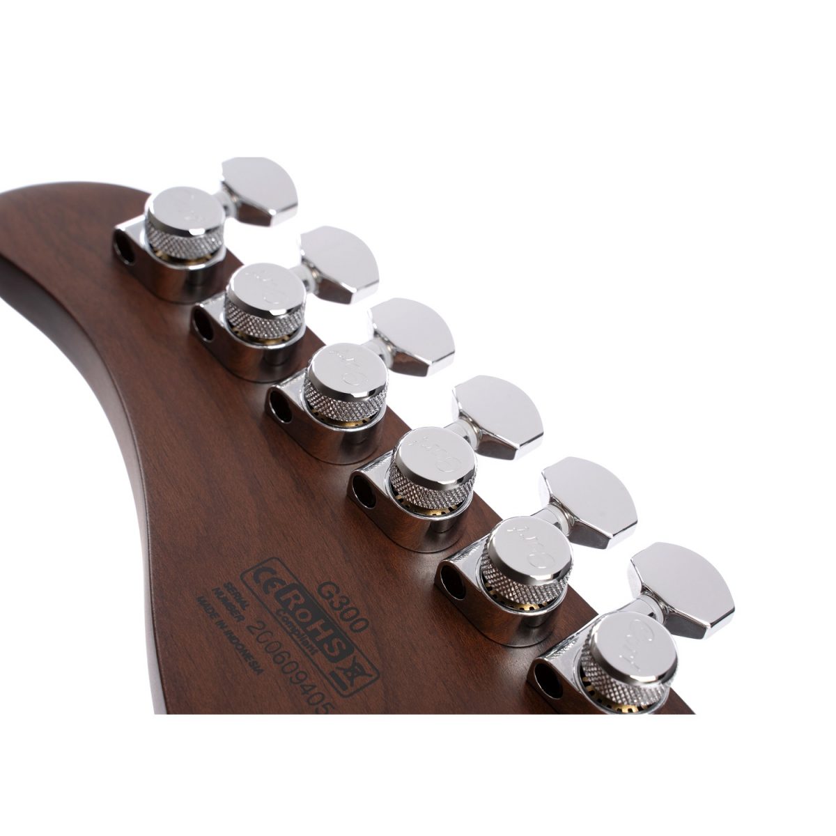 Cort G300 Pro - Vivid Burgundy Head Back