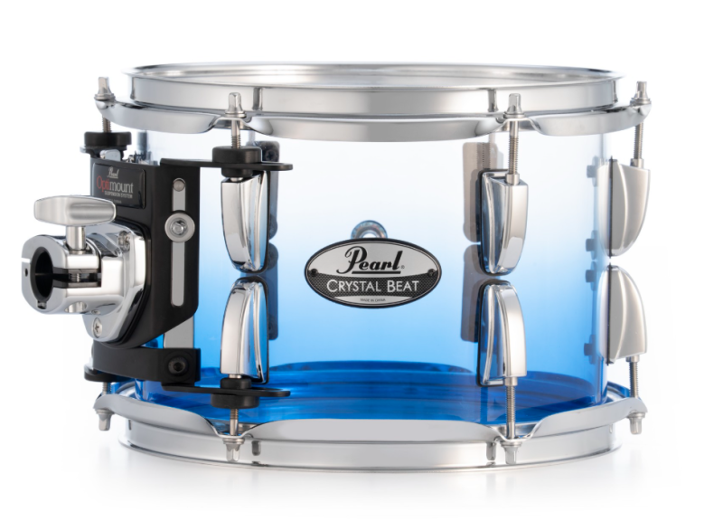 Pearl - Crystal Beat Acrylic Tom Tom 13" x 9", Glacier Fade Acrylic #CRB1309TC780