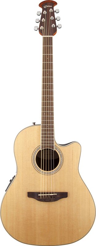 Ovation - Nylon Cedar Top Mid Depth Acoustic-Electric Guitar, Natural #CS24C-4