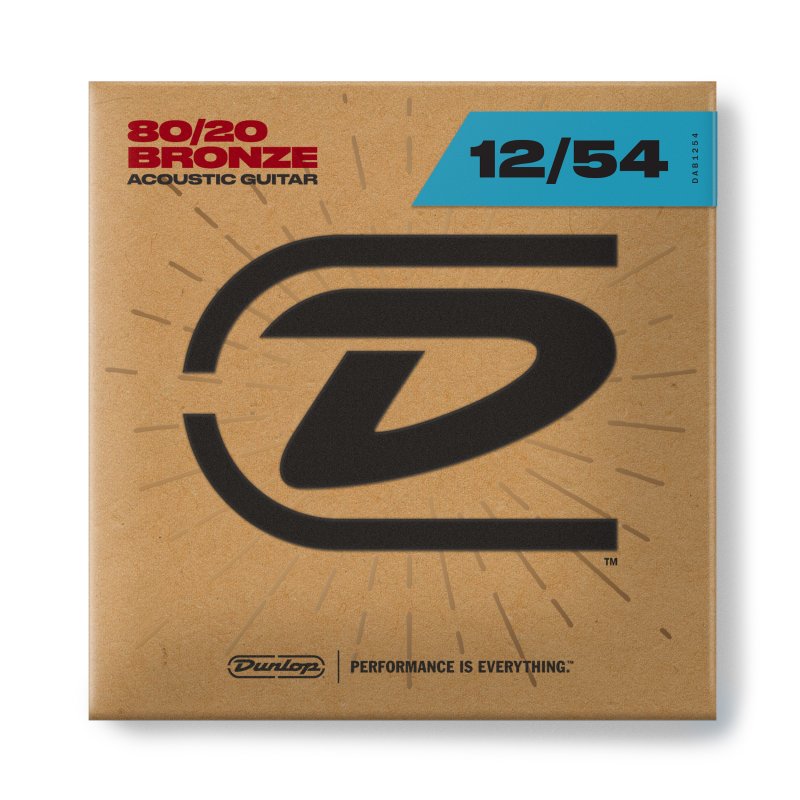 Dunlop - Bronze Light 80/20 Acoustic Guitar Strings #DAB1254