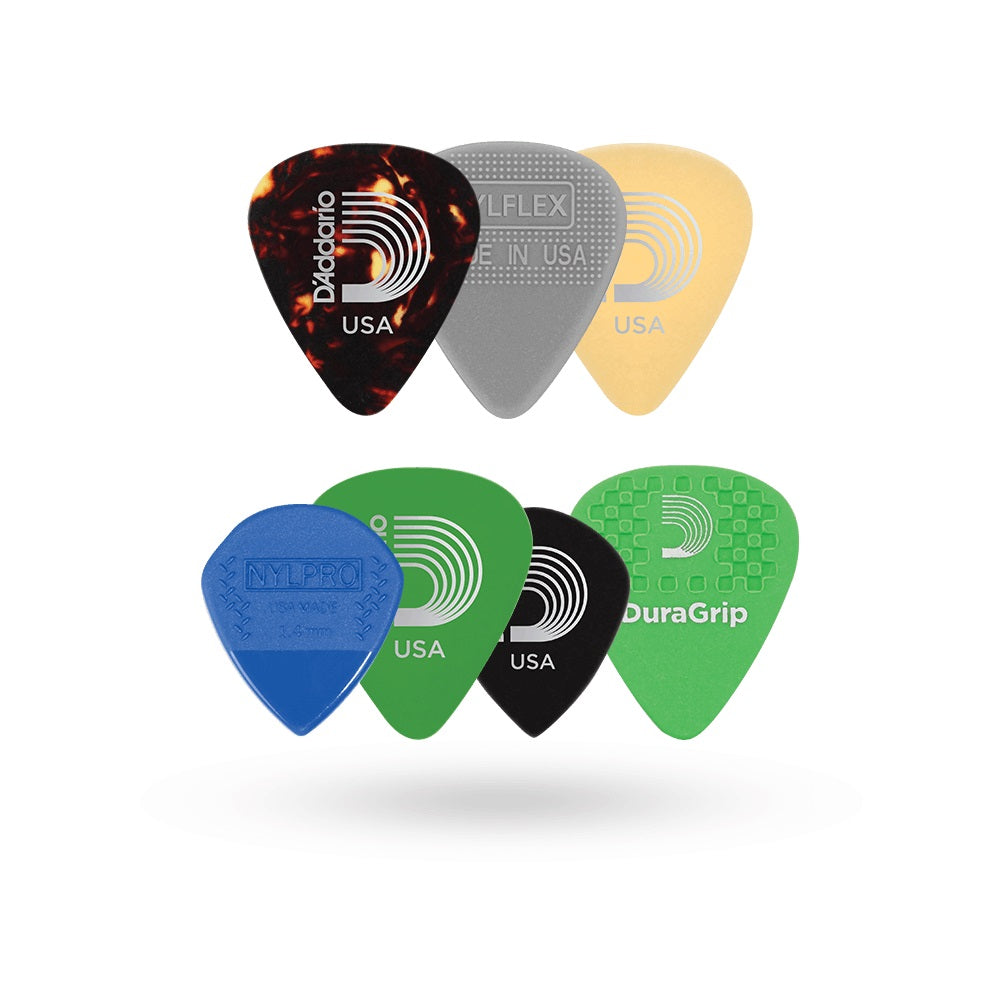 D'Addario - 7-Pack Medium Gauge Guitar Pick Variety Pack #1XVP4-5