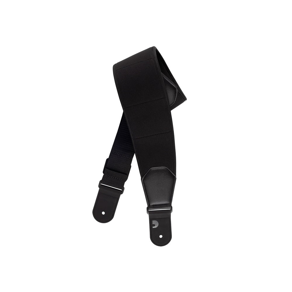 D'Addario - 3.5" Black Comfort Neoprene Guitar Strap #35CFT00