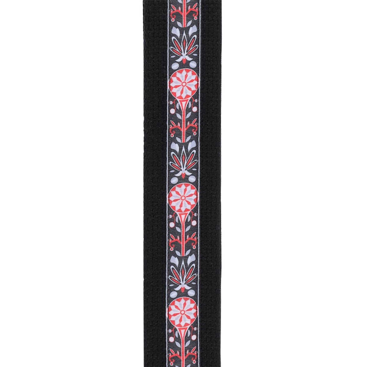 D'Addario - Deluxe Cotton Guitar Strap - Black - 50CT00-DX Texture