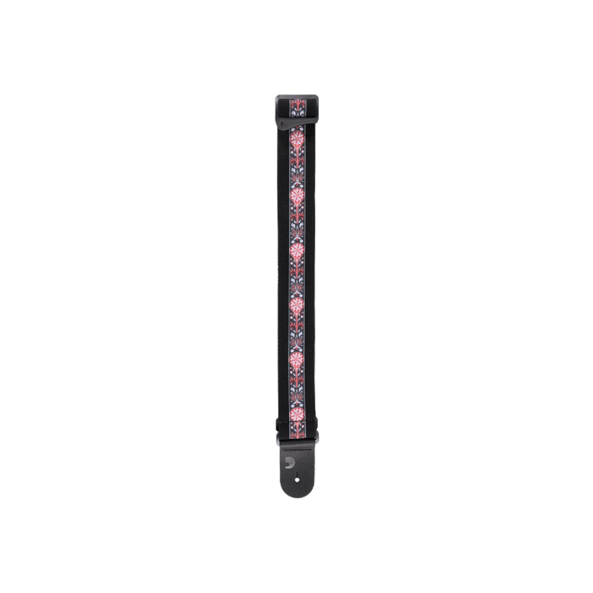 D'Addario - Deluxe Cotton Guitar Strap - Black - 50CT00-DX Tip