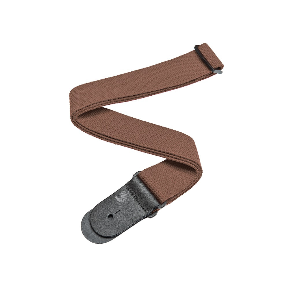 D'Addario - Brown Cotton Guitar Strap #50CT04
