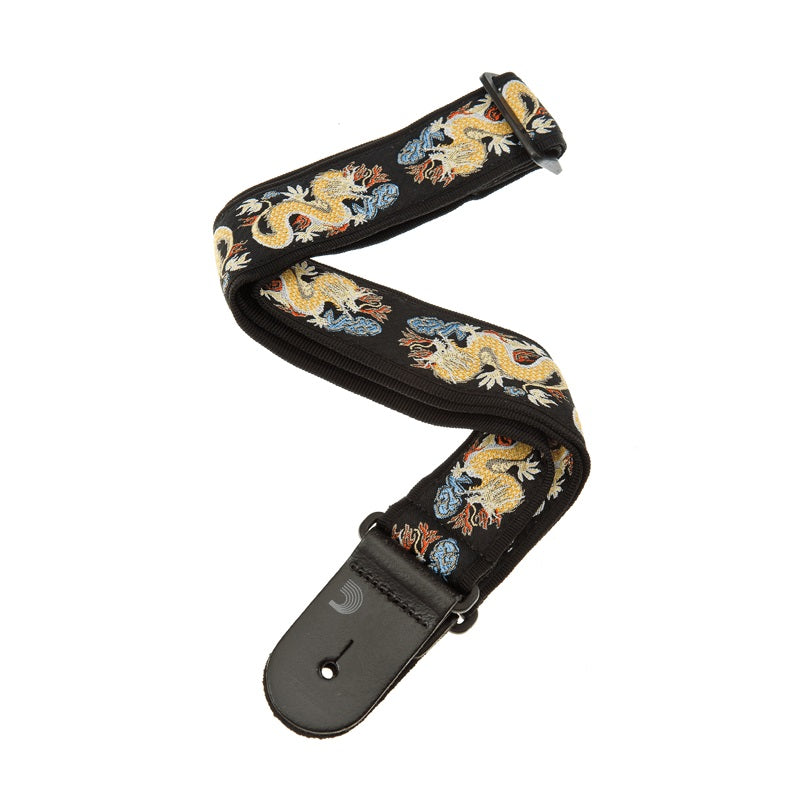 D'Addario - Nylon Woven Guitar Strap - Dragon #50F08