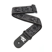 D'Addario - Joe Satriani Woven Guitar Strap - Skull N Bones #50JS01