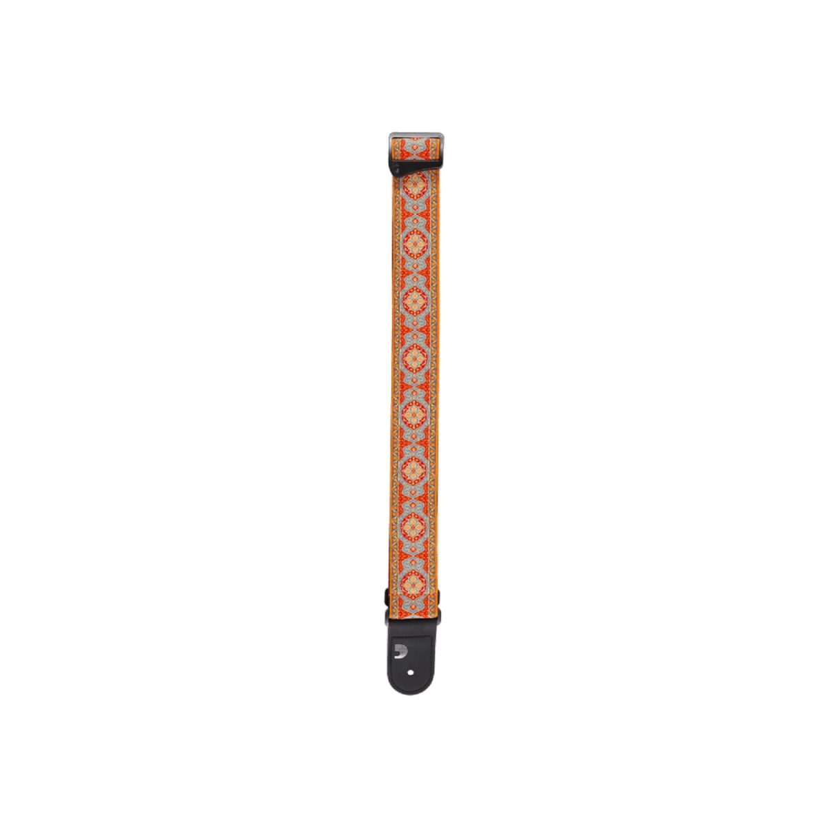 D'Addario - Eco-Comfort Guitar Strap - Persian Woven - Orange - 50RW09 Tip