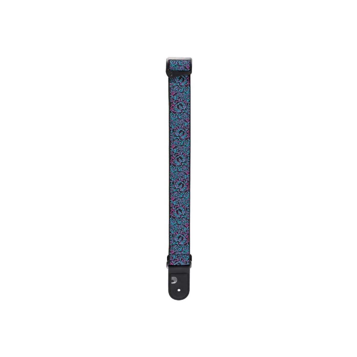 D'Addario - Eco-Comfort Guitar Strap - Outrun Woven - Glitch - 50RW12 Tip