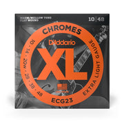 D'Addario - 10-48 Electric Flat Wound Chromes - Extra Light ECG23