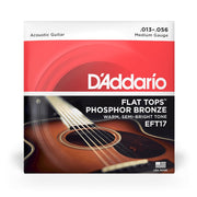 D’Addario – 16-56 Flat Tops Phosphor Bronze – Medium EFT17
